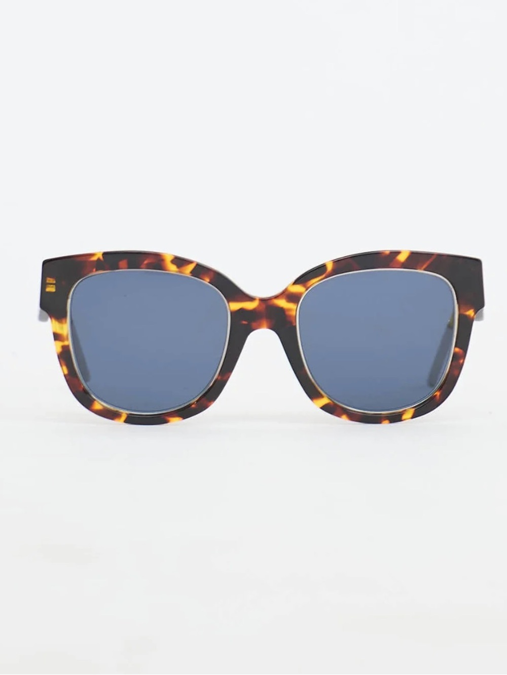 Very Dior 1N Sunglasses Tortoiseshell Frame Sunglasses with Blue Lenses